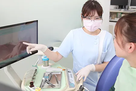 歯を白くするウォーキングブリーチにも対応